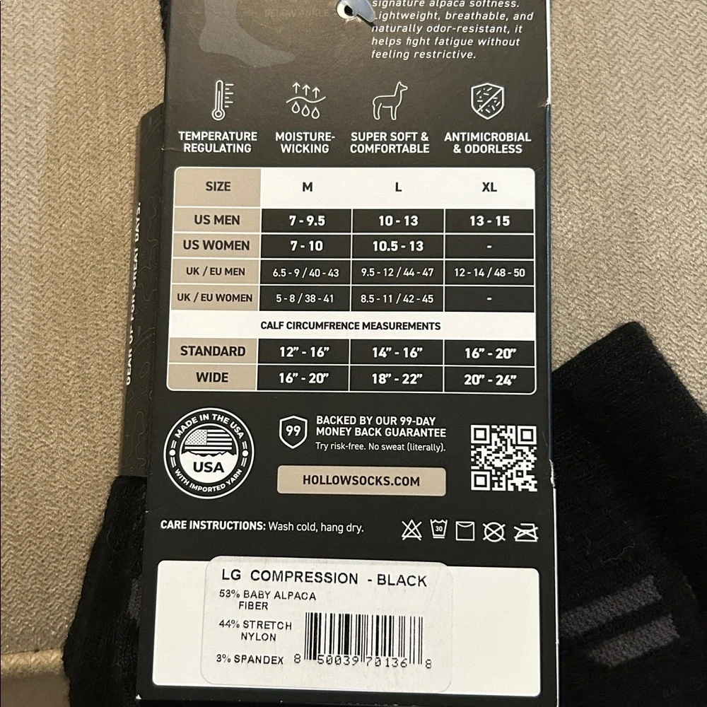 Hollow Black Compression socks